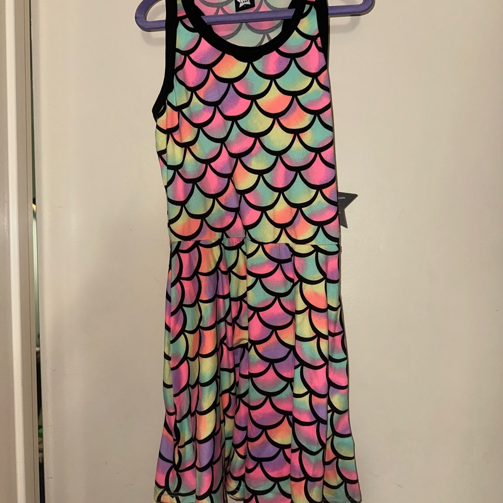 Pixie Lane size 7 NWT Colorful Mermaid Scale Kids Dress
